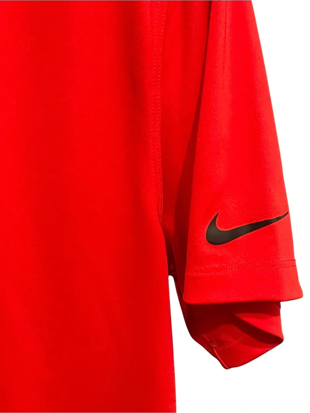 Nike Golf Dri-Fit Short Sleeve Collared Red Polo Shirt - Large